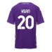 Fiorentina Moise Kean #20 Hjemmedrakt 2025-26 Korte ermer